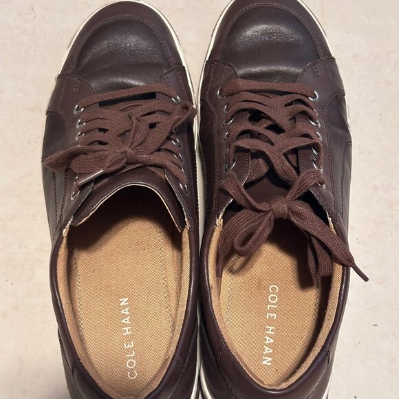 Cole Haan Men's Leather Casual Streetware Sneaker Shoe in Brown size 10.5M - Picture 2 of 10